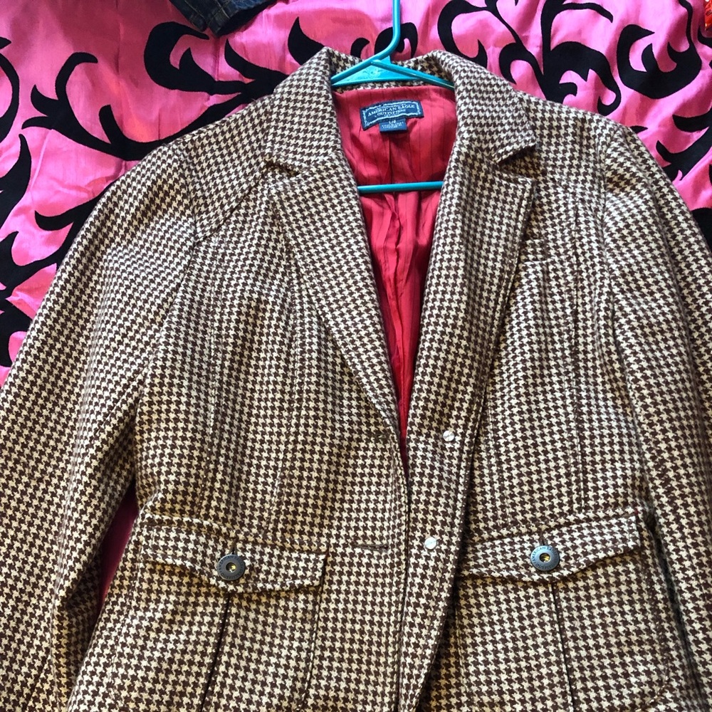 American Eagle Outfitters Houndstooth blazer